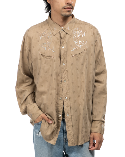 1970s Embellished H Bar C Western Shirt