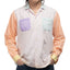 80's Paneled Loop Collar Shirt - Medium