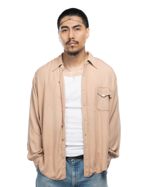 1940s Rayon Western Shirt