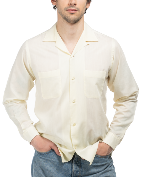 60's Tall Loop Collar Shirt - Large