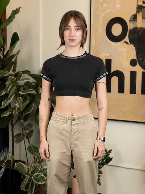 1980s Rib Knit QT Tee