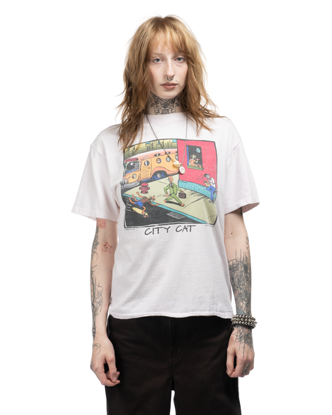 90s City Cat Tee - Medium