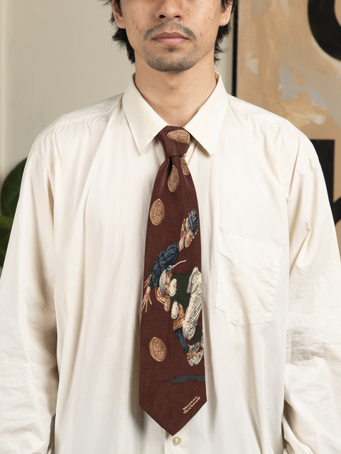 1980s Norman Rockwell Tie