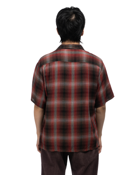 1950s Rayon Penney's Shadow Plaid Shirt