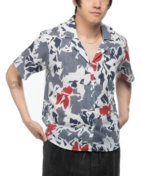 80's Patterned Button-Up - Medium