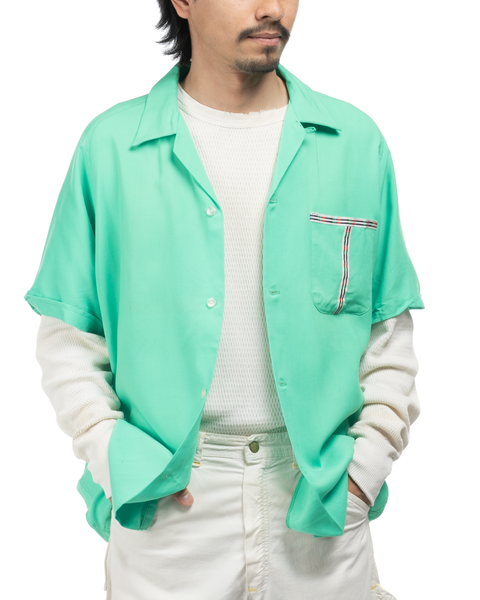 50's Swingster Loop Collar Shirt - Large