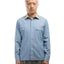 70's Asymmetrical Pocket Chambray Shirt - Medium