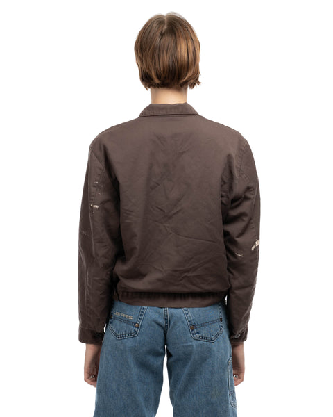 70's Thrashed Cropped Work Jacket - Medium