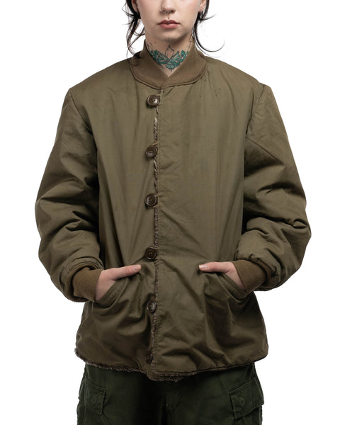 WW2 Field, Pile O.D. Liner Jacket - Medium