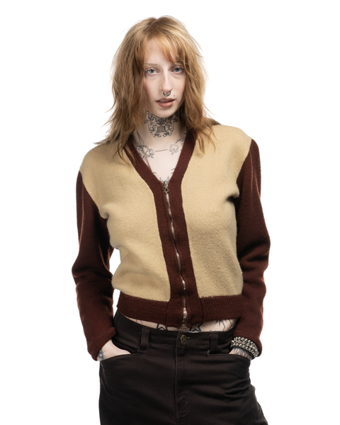 1950s Zip Cardigan