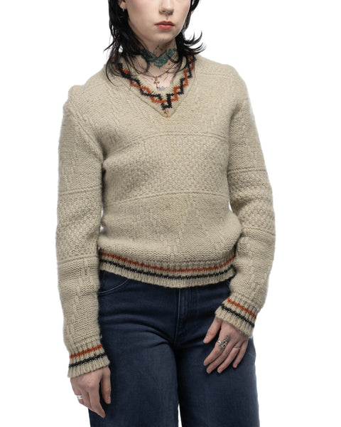 50's Penney's V-Neck Sweater - Medium