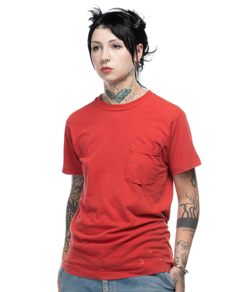 1980s Blank Pocket Tee