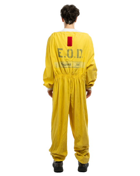 70's Stenciled Radioactive Protective Military Training Coveralls - OS