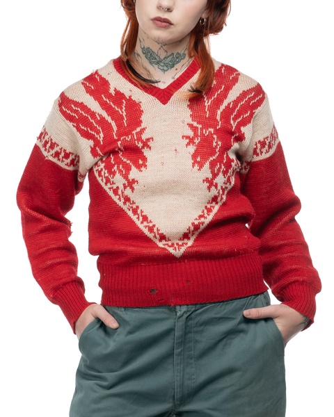 50's Jantzen Novelty Sweater - Small