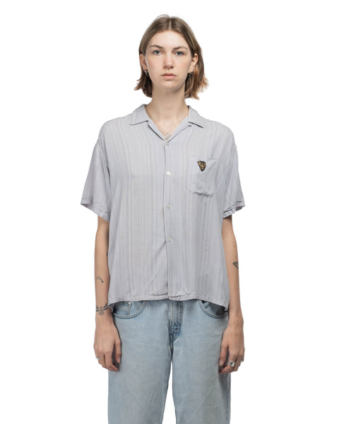 60's Rayon Loop Collar Shirt - Large