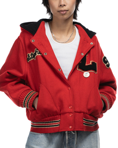 80's Wool Varsity Jacket - Small