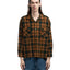70's Wool Loop Collar Flannel - XL