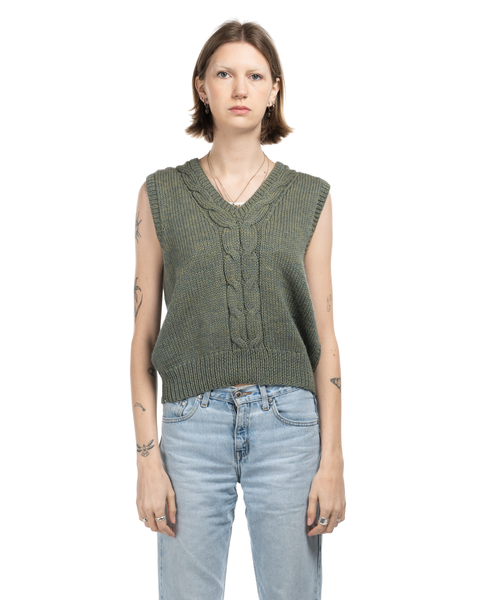 1950s Cable Knit Sweater Vest