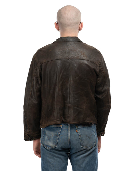 60's Leather Jacket - Large