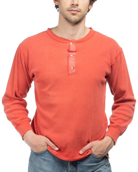 80's Banana Republic Thermal Henley - Medium