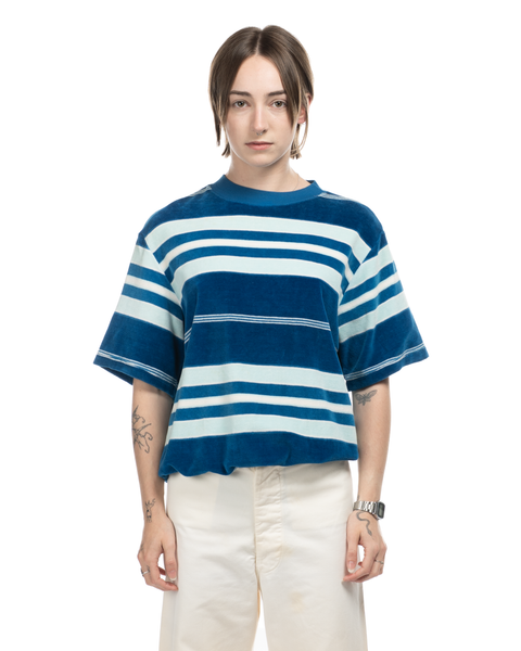 1960s Short-Sleeve Velvet Crewneck