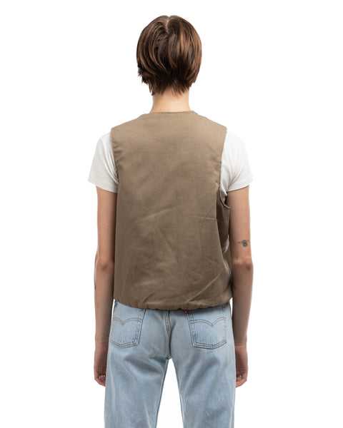 40’s Alpaca Lined Tanker Vest - Medium