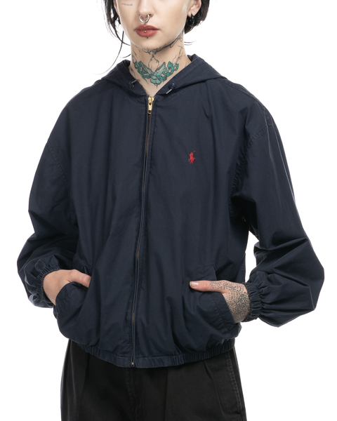 1990s Hooded Polo Sport Harrington Jacket