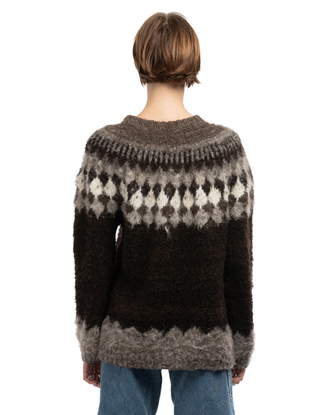 80's Shaggy Alpaca Sweater - XL