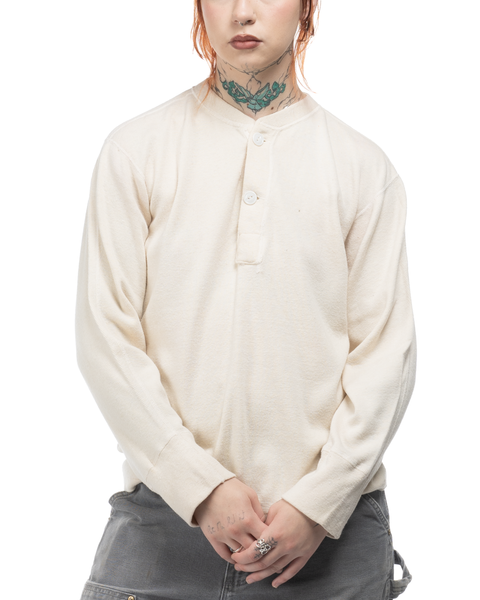 1950s Military Henley Thermal