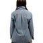 70's Embroidered Chambray Shirt - Small