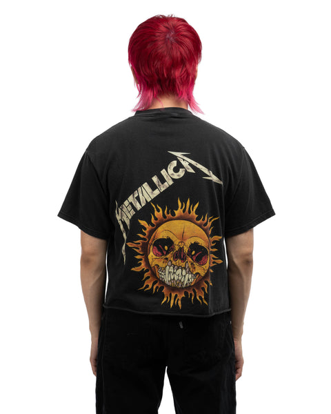 90's Metallica Pushead Cropped Tee - Large