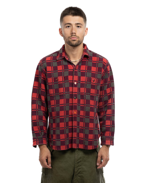 60's Heavy Cotton Flannel - Medium