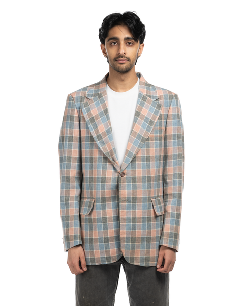 1970s Plaid Suit Jacket