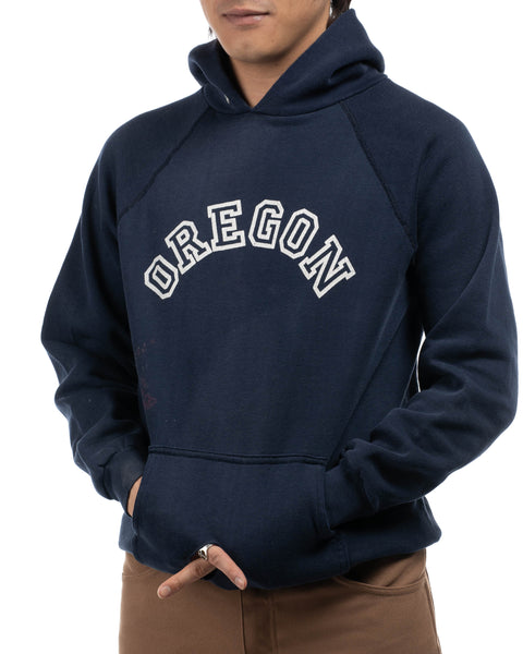 70's Oregon Hooded Sweatshirt - Medium