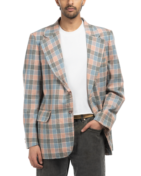 1970s Plaid Suit Jacket