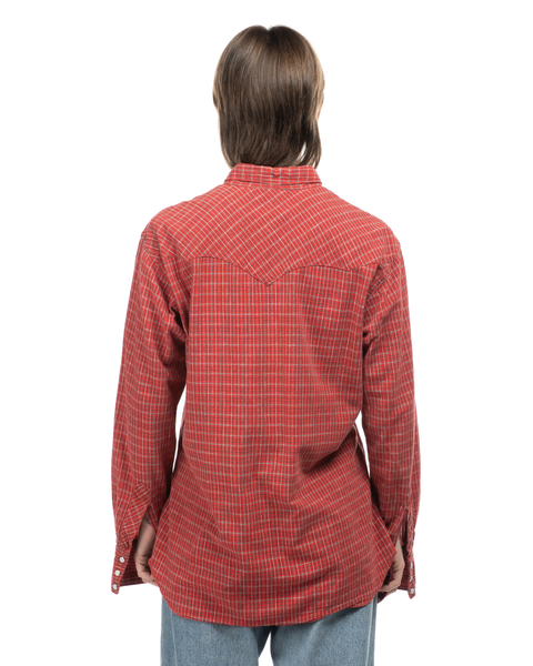 1960s Heavy Rayon Western Snap Shirt