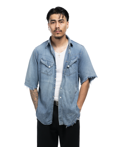 1960s Roebucks Denim Western Shirt