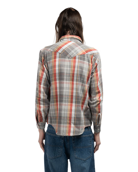 70's Western Cotton Flannel - Large