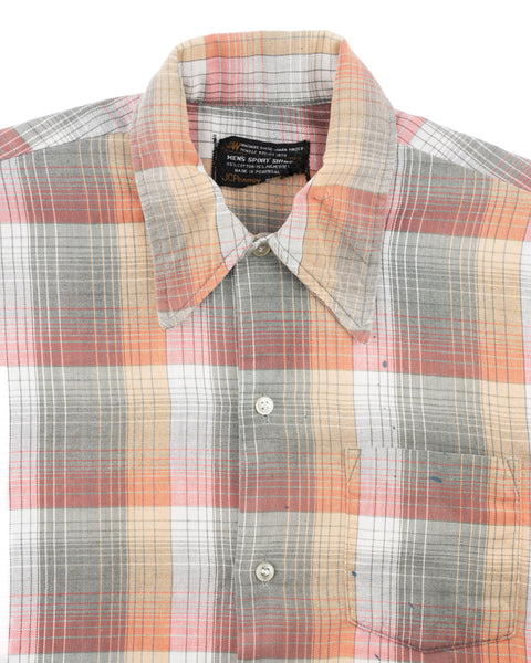 70's Penney's Plaid Shirt - Medium