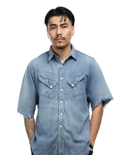 1960s Roebucks Denim Western Shirt