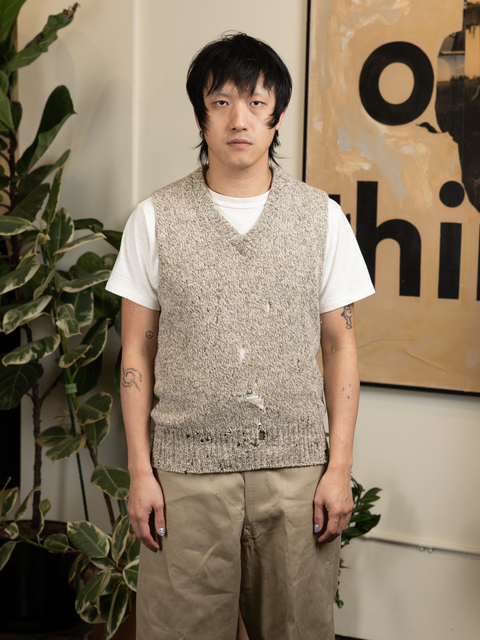 1960s Thrashed Wool Sweater Vest