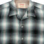 60's Shadow Plaid Loop Collar Shirt - Medium