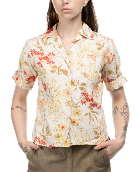 1960s Floral Top