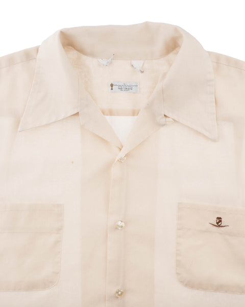 60's Dacron Loop Collar Shirt - Medium