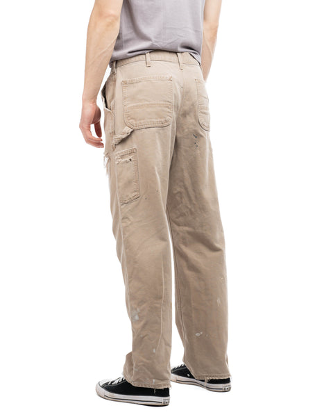 90's Carhartt Thrashed & Repaired Dungarees - 33" x 31"