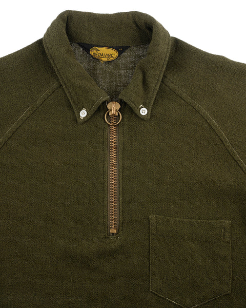 60's Oxford Zip Pullover Shirt - Large