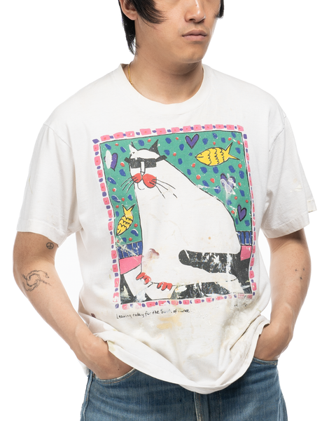 90s "South of France" Cat Tee - Large
