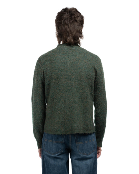60's Shaggy Cardigan Sweater - Large