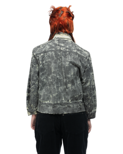 50's Boxy Thrashed & Repaired Rayon Ricky Jacket - Small