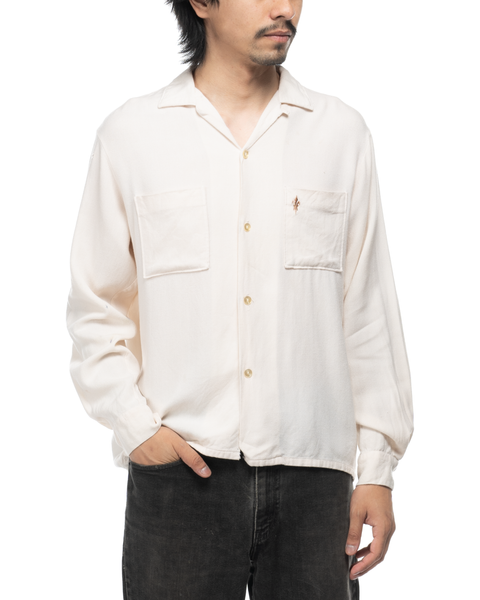 1960s Loop Collar Button-Up Shirt